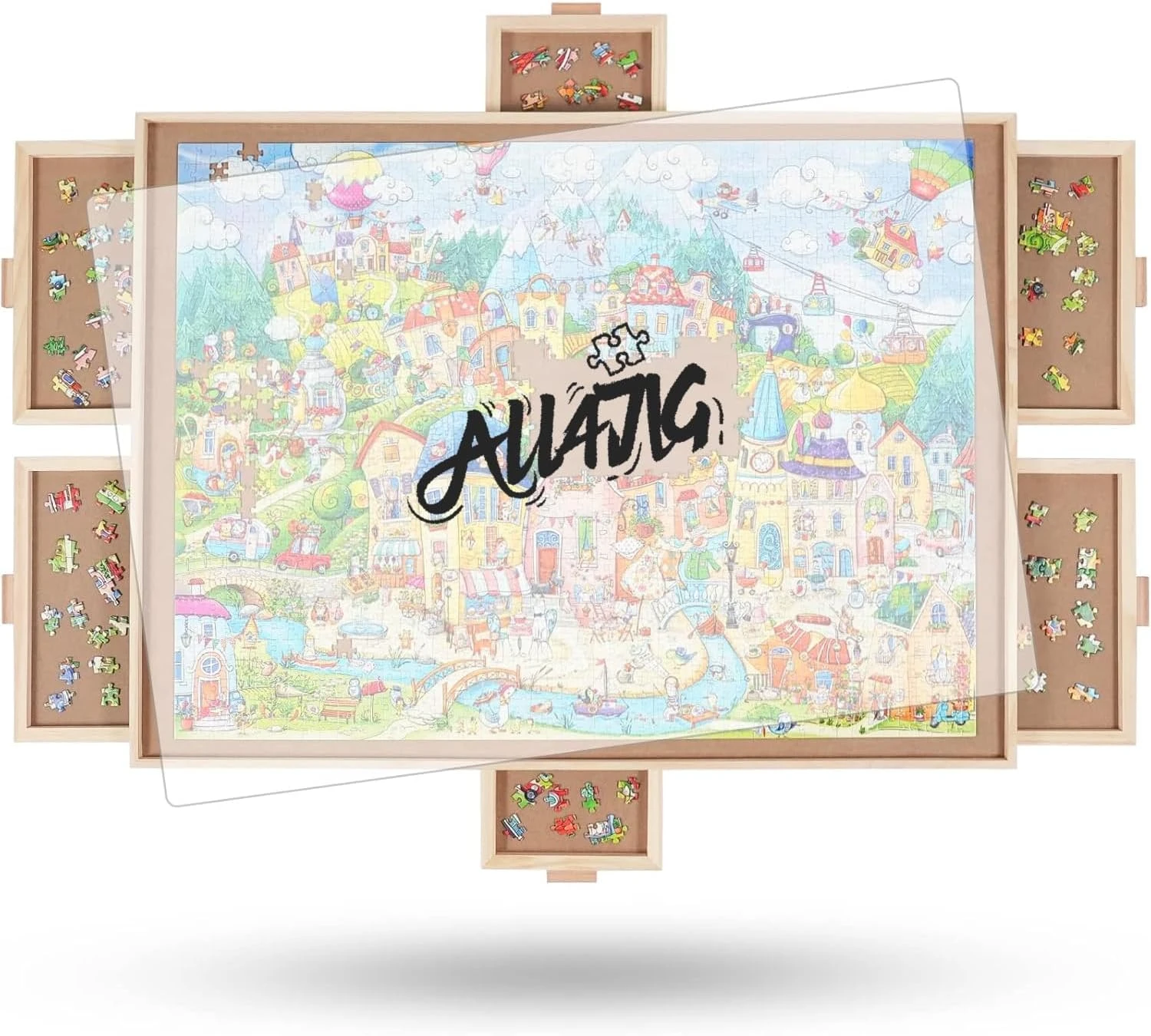 Pieces Rotating Puzzle Board