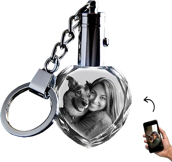 D Innovation Personalized Crystal Keychain Photo