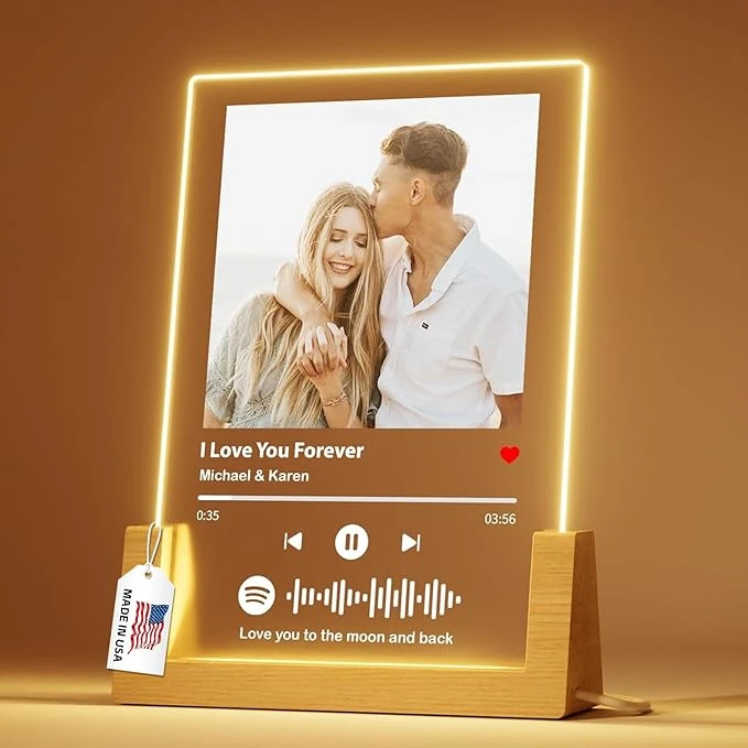 Acrylic Song Plaque With Picture Personalized Gifts