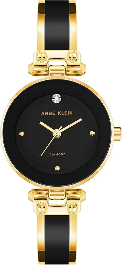 Anne Klein Womens Genuine Diamond Dial Bangle Watch