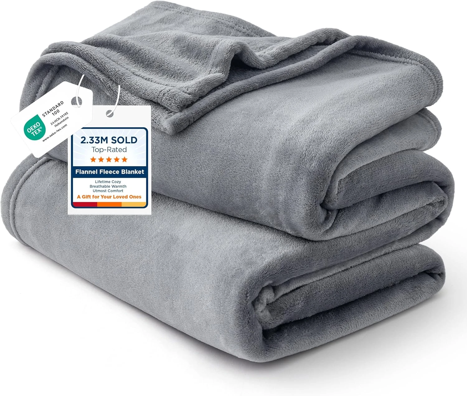 Bedsure GentleSoft Fleece Bed Blankets Queen Size