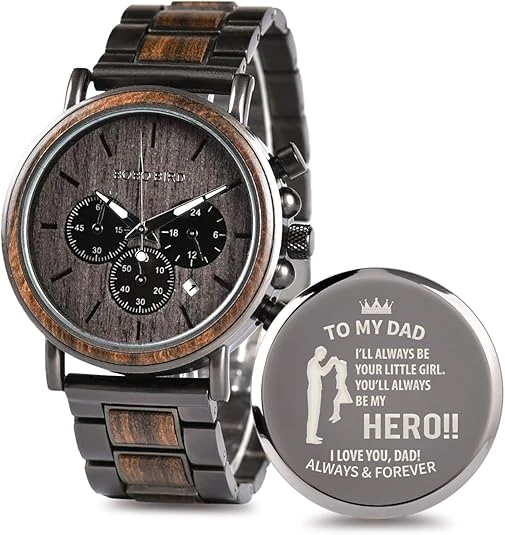 Engraved Wooden Watch