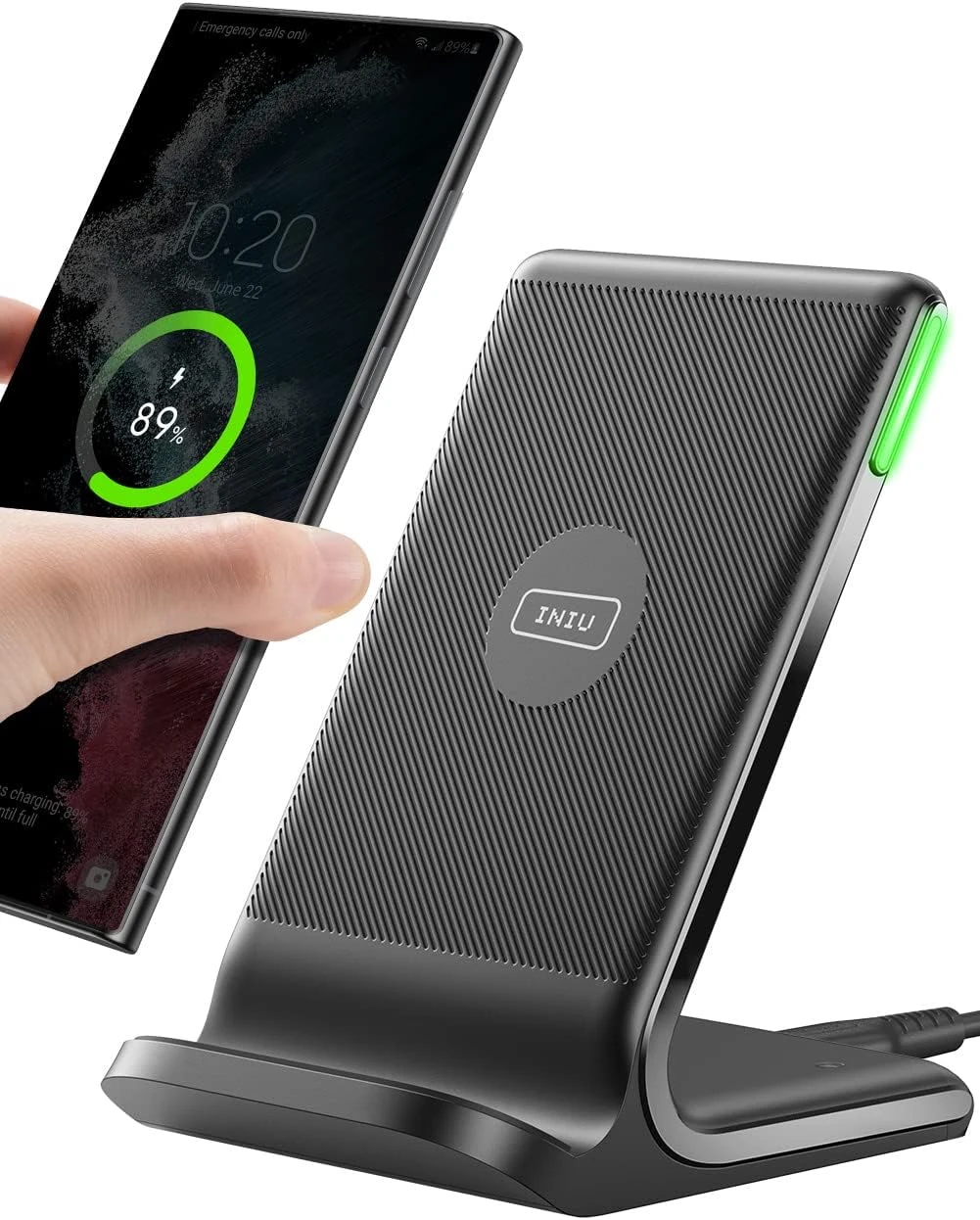 INIU Wireless Charger W Fast Wireless Charging Station