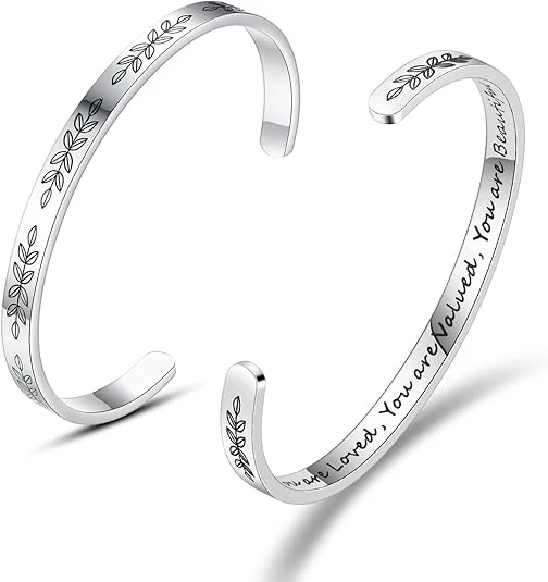 Inspirational Bracelets For Women Teen Girls Personalized Gift