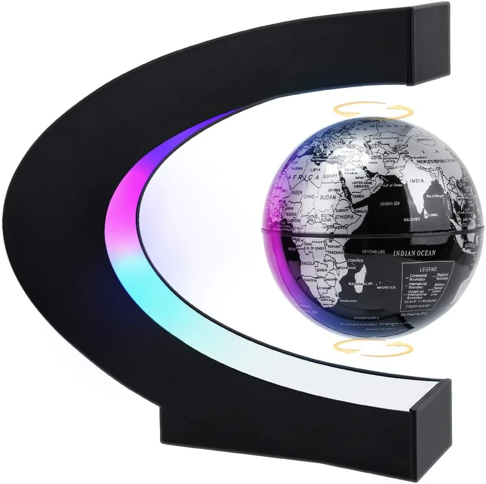 Magnetic Levitating Globe With LED Light