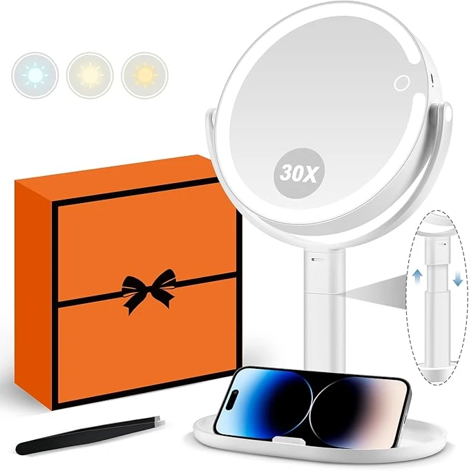 Makeup Mirror With Lights Magnifying Mirror With Light And Touch Switch