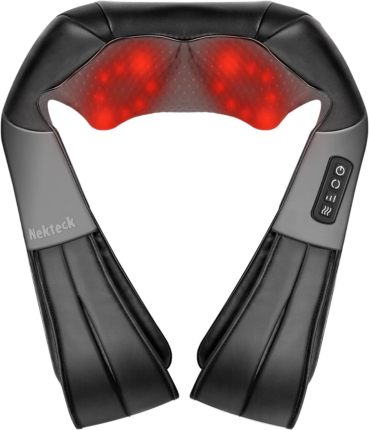 Nekteck Shiatsu Neck Massager With Heat For Pain Relief Deep Tissue