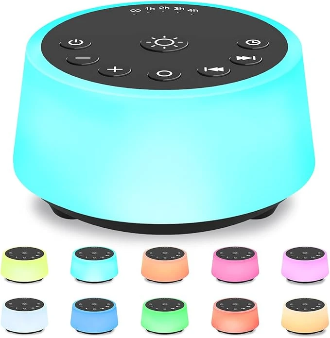 Noise Sound Machines With  Colors Night Light  Soothing Sounds