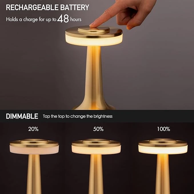 OBright Portable LED Table Lamp With Touch Sensor  Levels Brightness