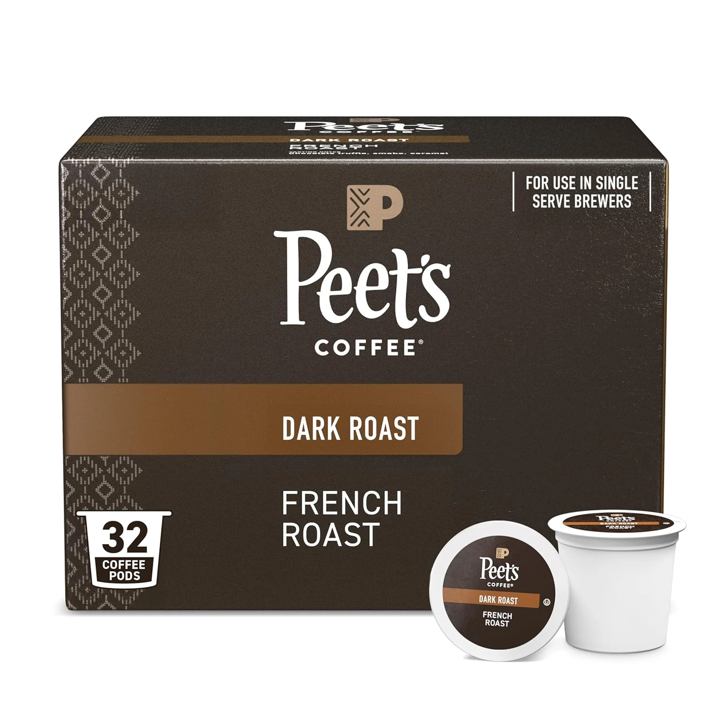 Peets Coffee Dark Roast Single Serve Coffee Pods