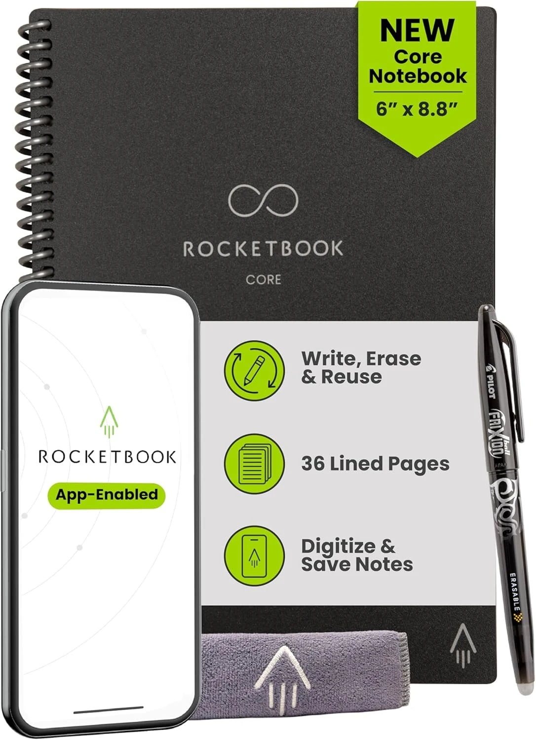 Rocketbook Core Reusable Smart Notebook
