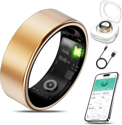 Smart Health Ring For Women Men Fitness Tracker With Heart Rate