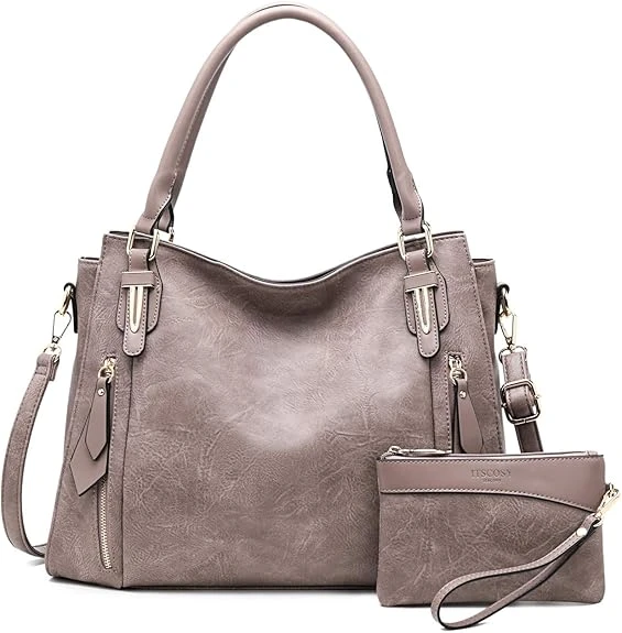 Women Tote Bag Handbags PU Leather Fashion Hobo Shoulder Bags