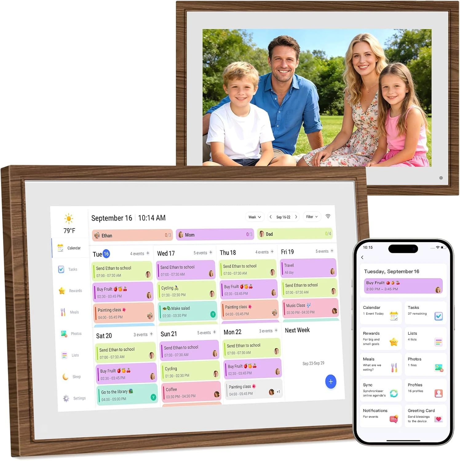 . Inch Digital Calendar Chore Chart With Touchscreen