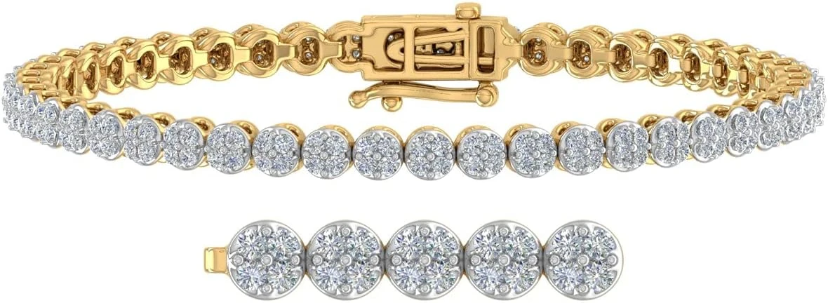 Carat Natural Diamond Tennis Bracelet