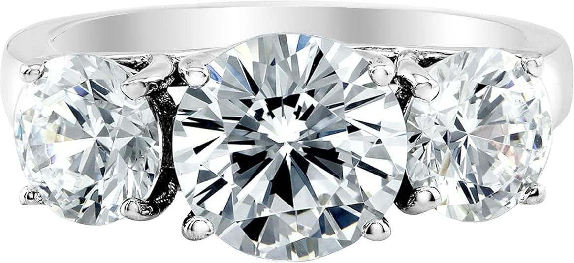 Stone Round Cut Diamond Engagement Ring