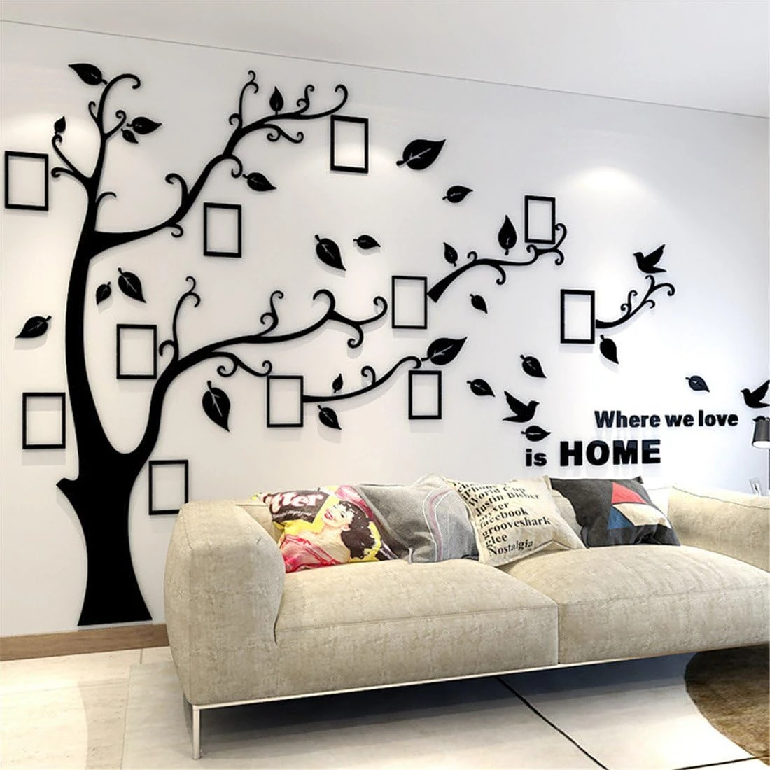 D Tree Wall Stickers
