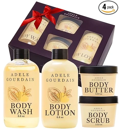 Pcs Citrus Scent Bath And Body Care Gift Basket