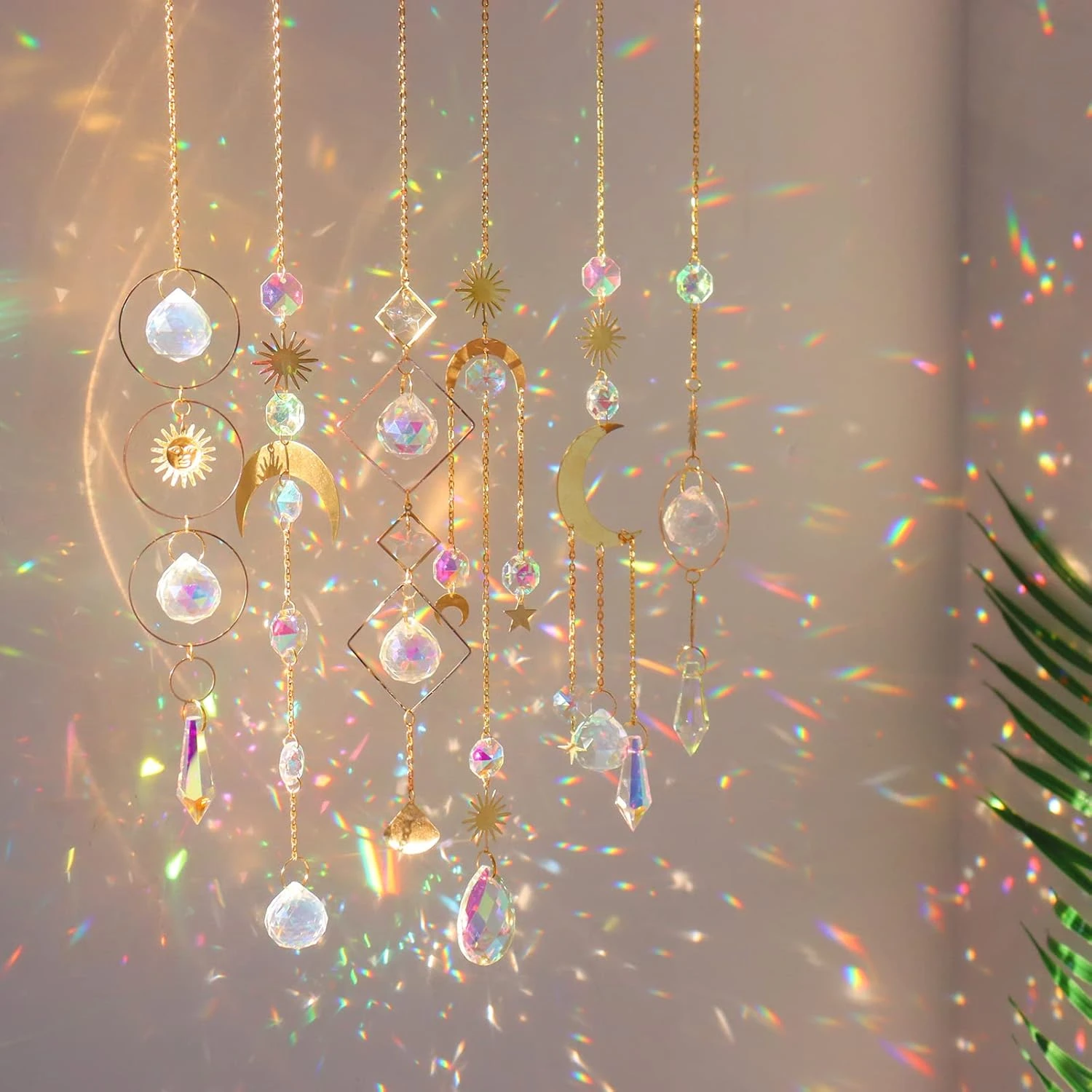 Pieces Colorful Crystals Suncatcher