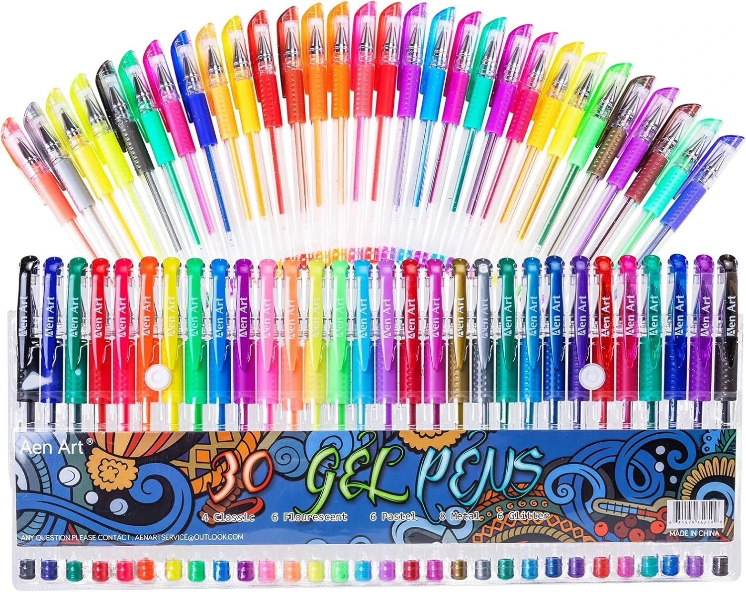Aen Art Gel Pens For Adult Coloring Books