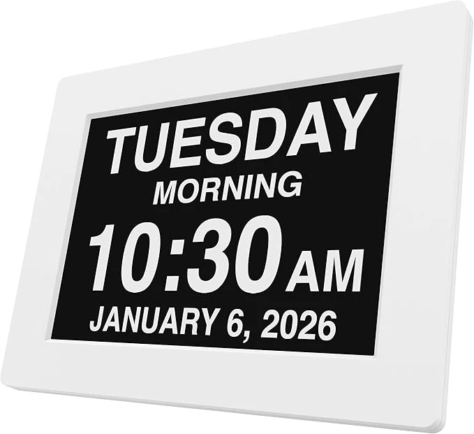 American Lifetime New  Dementia Clock Large Digital Clock For Seniors