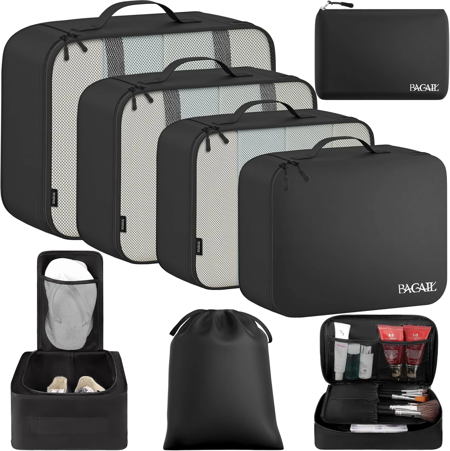 BAGAIL  Set Packing Cubes Luggage Packing