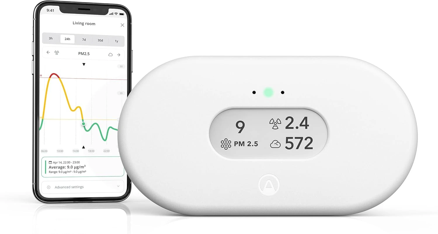 Battery Powered Radon Air Quality Monitor