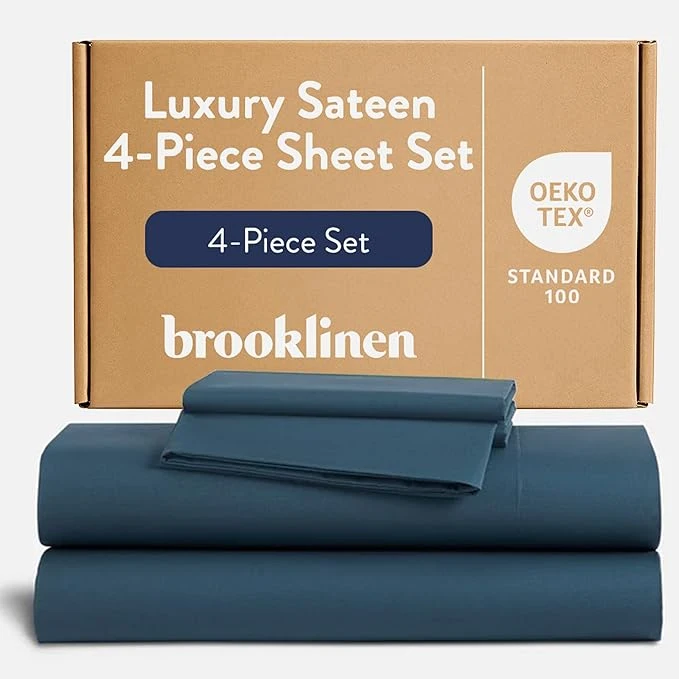 Brooklinen Luxury Sateen  Piece Sheet Set