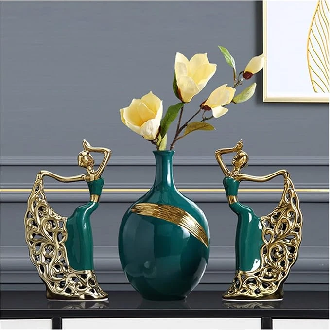 Ceramic Figures Modern Orange Home