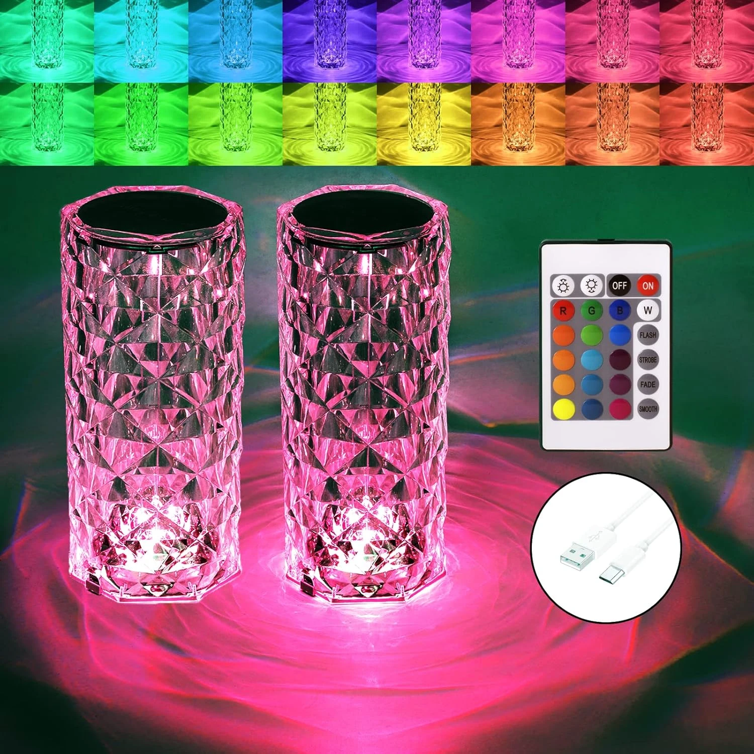 Crystal Table Lamp