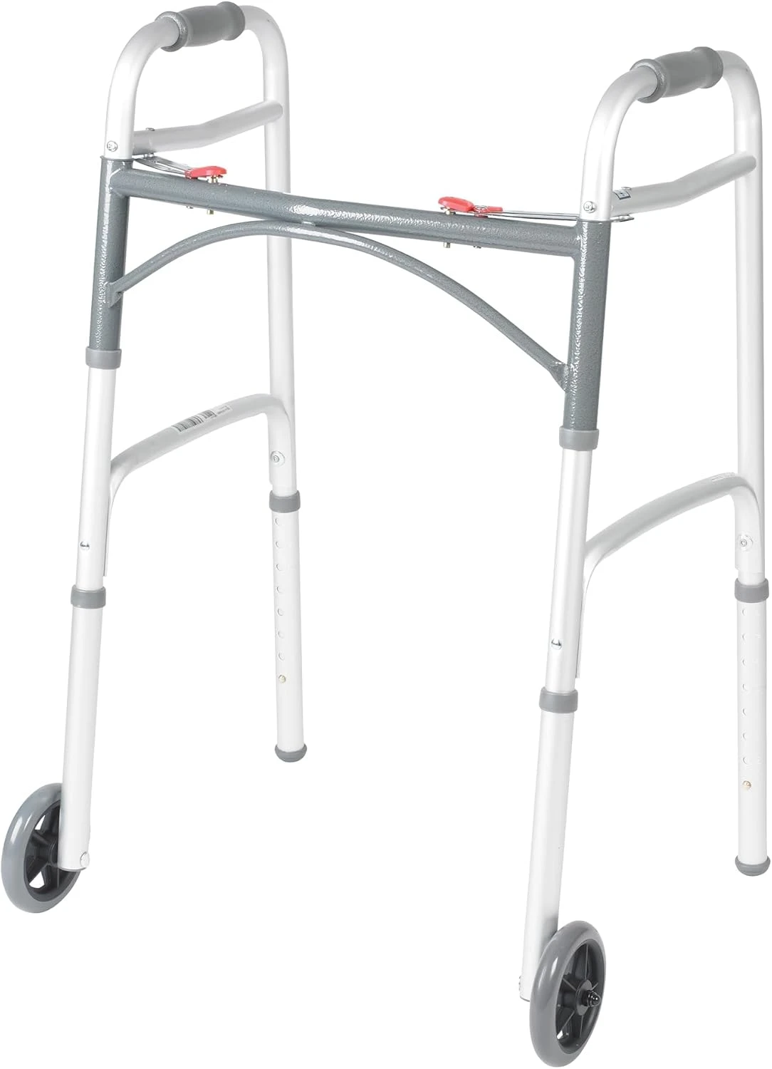 Drive Medical Two Button Folding Walker With Wheels