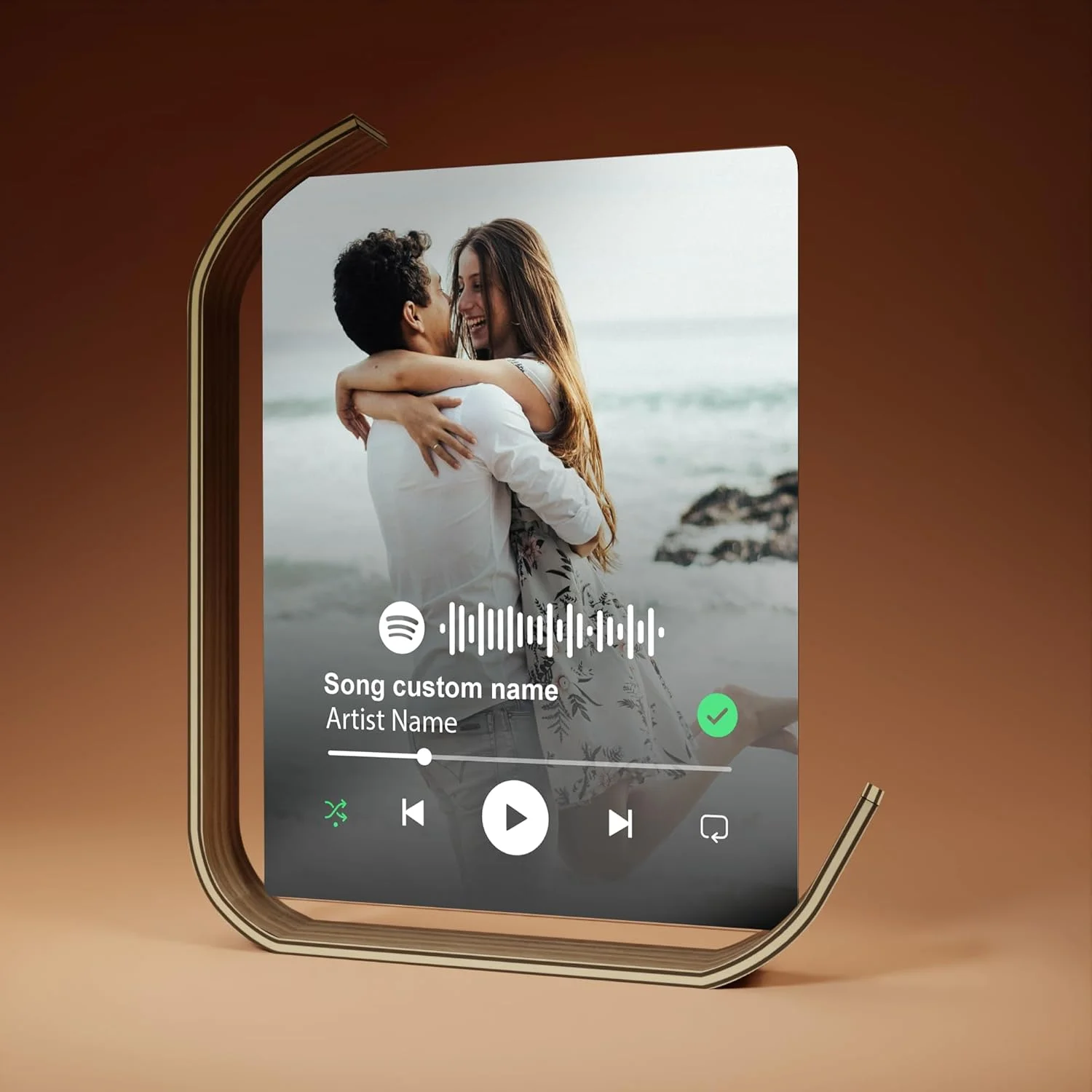 EGD Custom Spotify Plaque With Gradient Effect