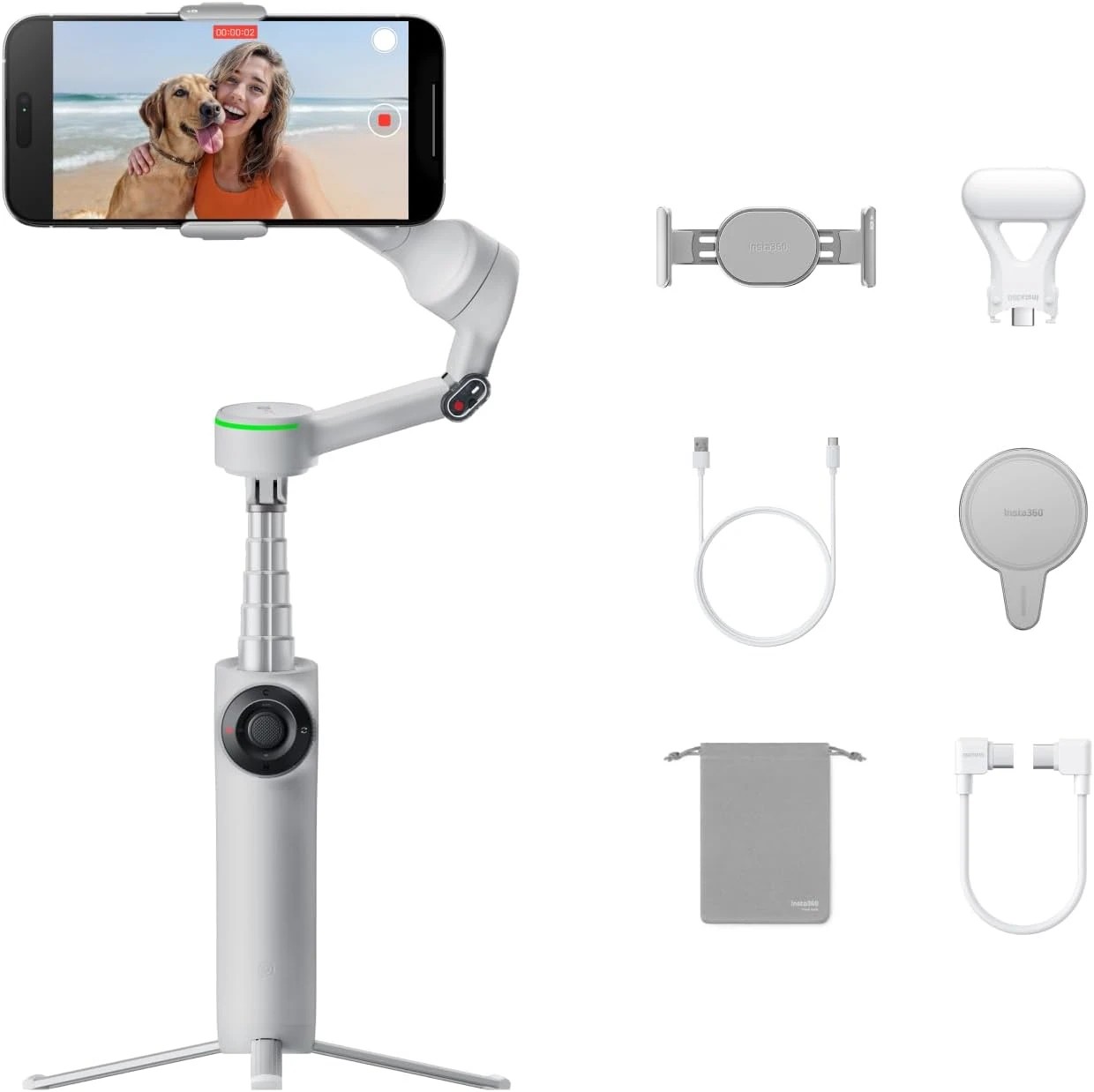Foldable AI Phone Gimbal