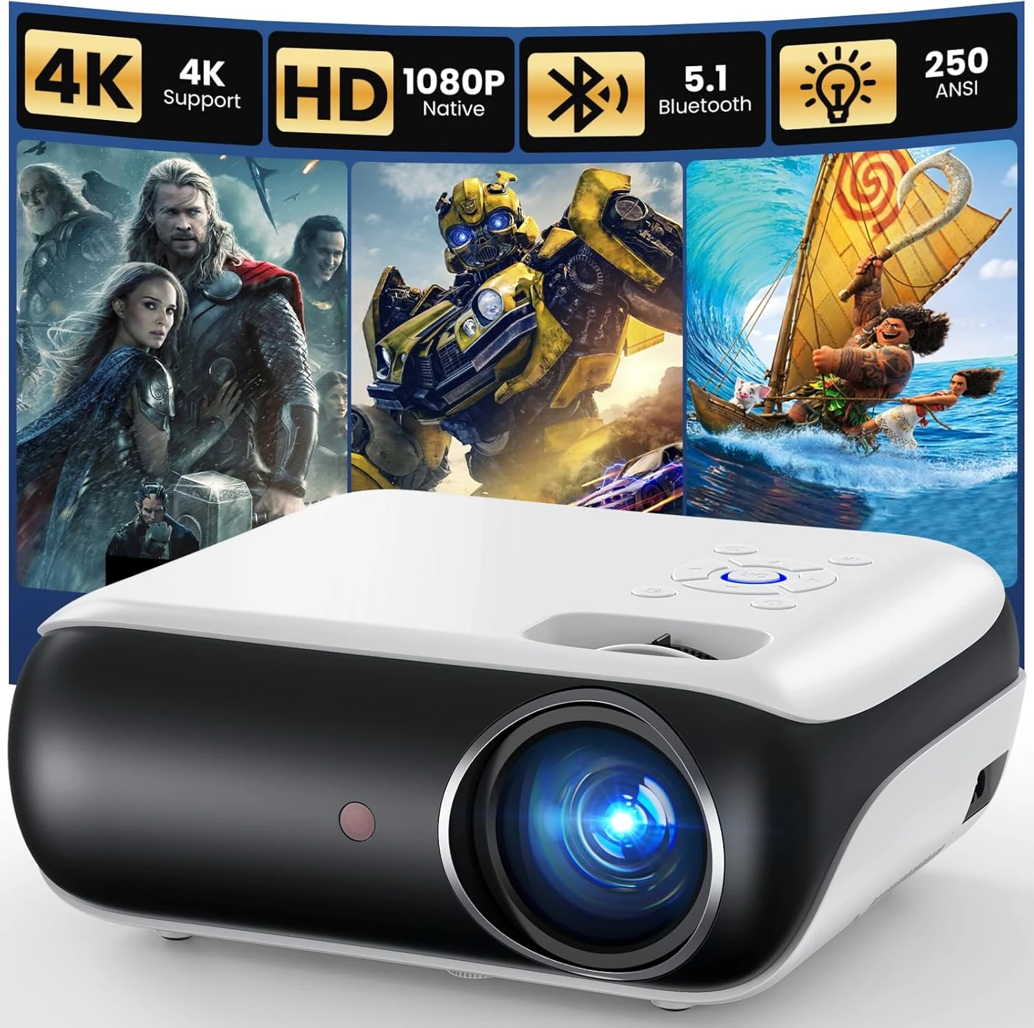 HAPPRUN Native P Projector