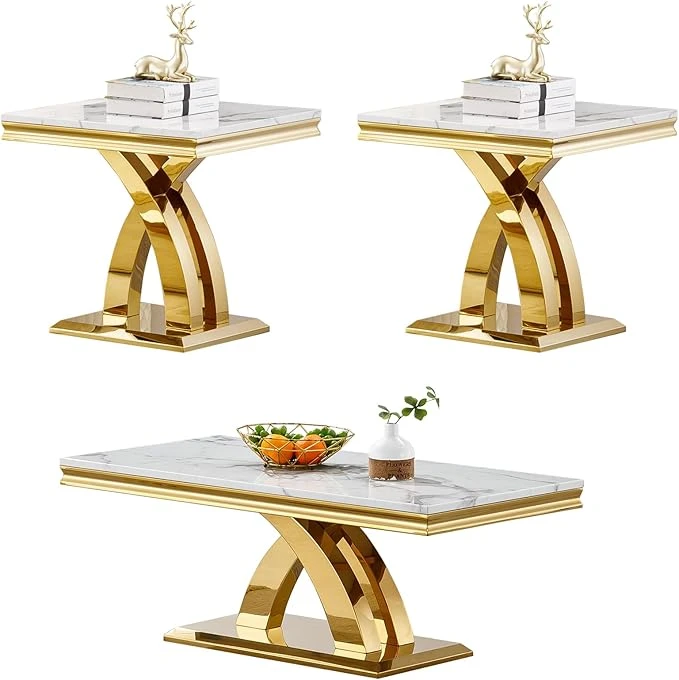 Henf  Piece Living Room Table Set