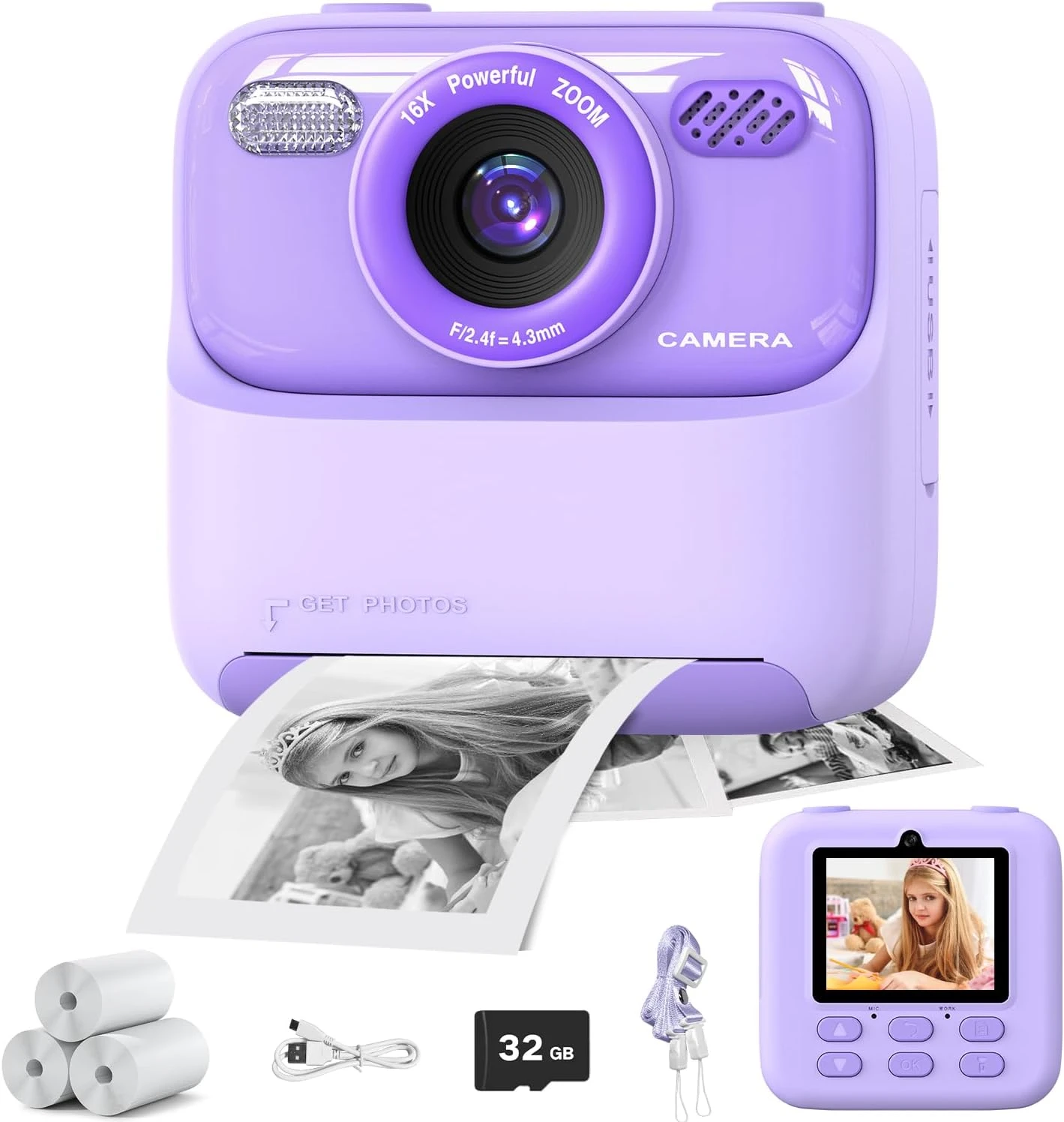 Kid Camera Instant Print Photo