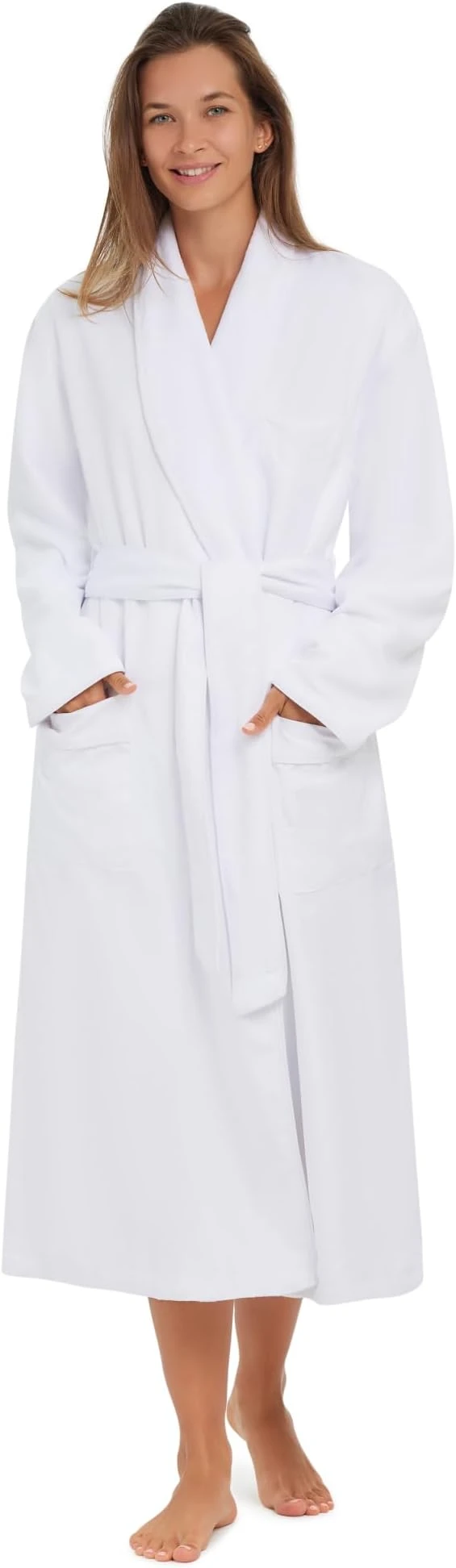MONARCH Unisex Plush Lined Microfiber Bath Robe
