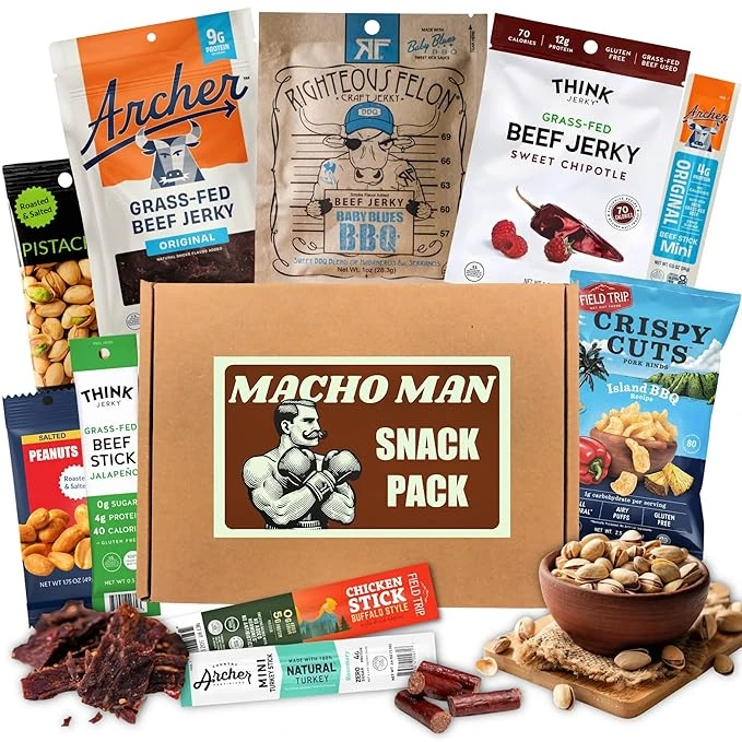 Macho Man Snack Pack Jerky Gift Box