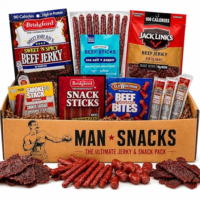 ManSnacks Jerky Gift Basket For Men