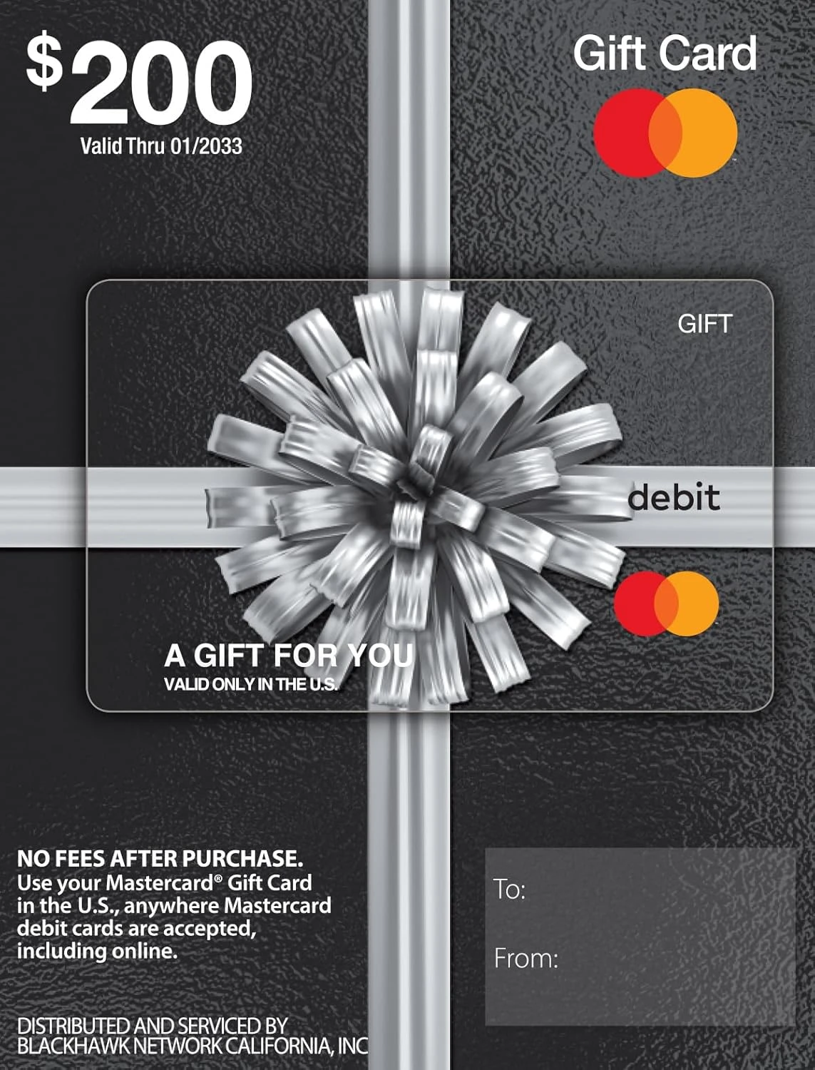 MasterCard Physical Gift Card