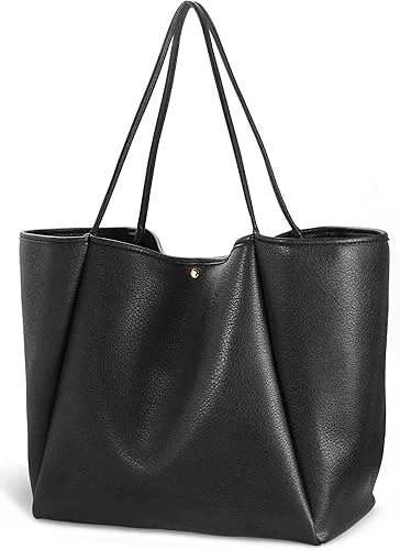 Oversize Pu Leather Tote Women Weekender Bag
