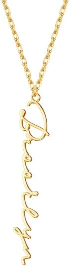 Personalized K Gold Plated Nameplate