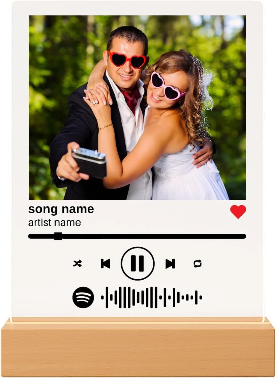 Personalized Music Plaque Custom Acrylic Song
