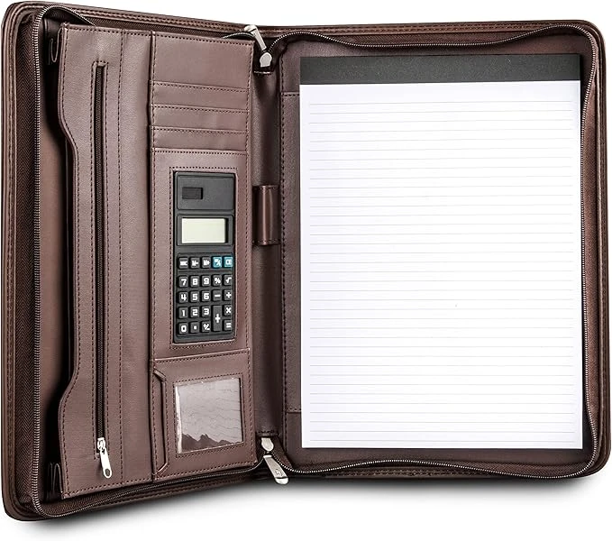 Premium Business Portfolio With Zipper
