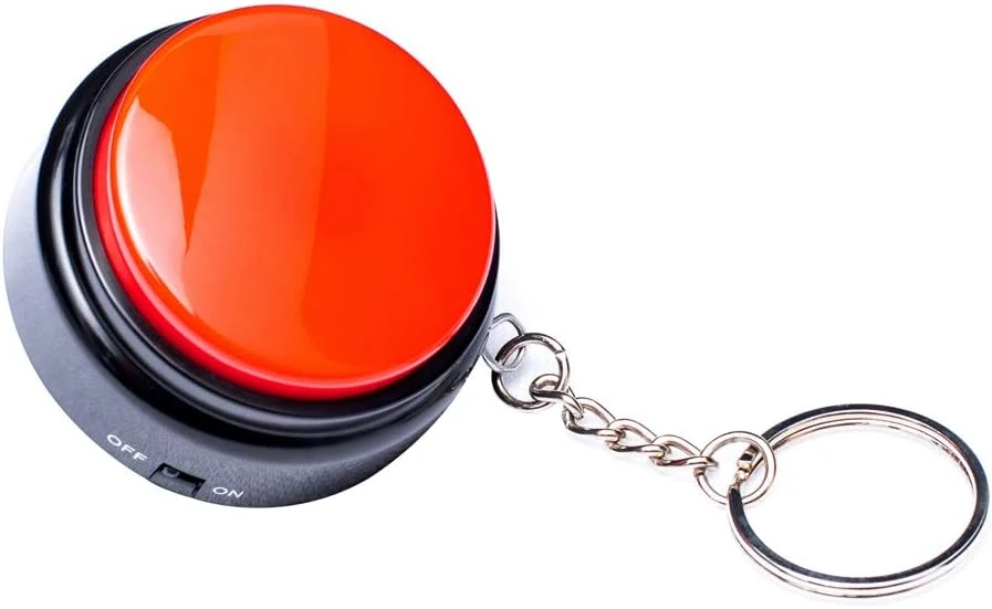 Recordable Talking Button With Keychain