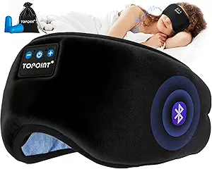 Sleep Mask With Headphones Bluetooth