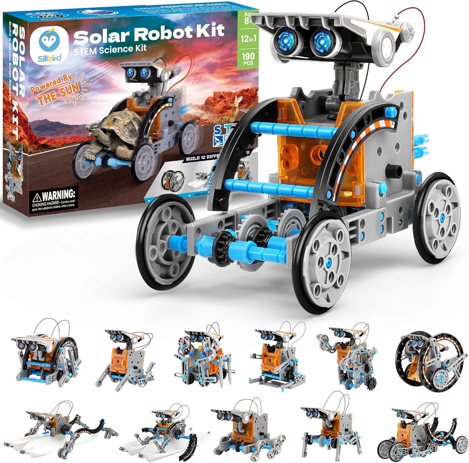 Solar Robot Building Kit STEM Gift