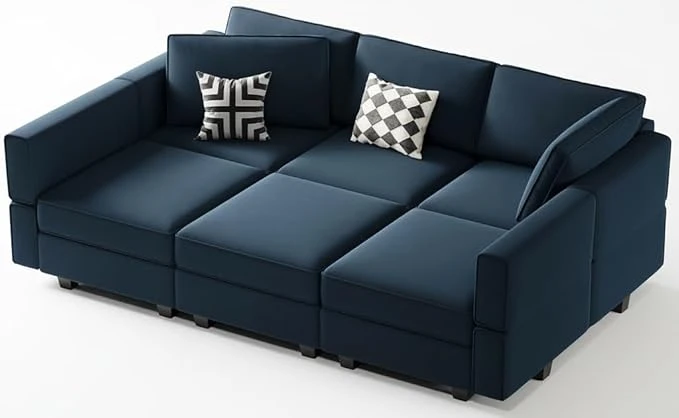 Velvet Sectional Sofa With Chaise Lounge Sectional Sleeper Sofa