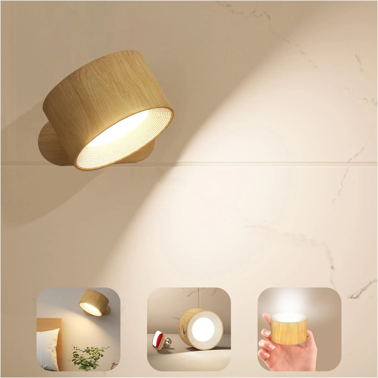 Wall Mounted Lamps With Rechargeable Battery