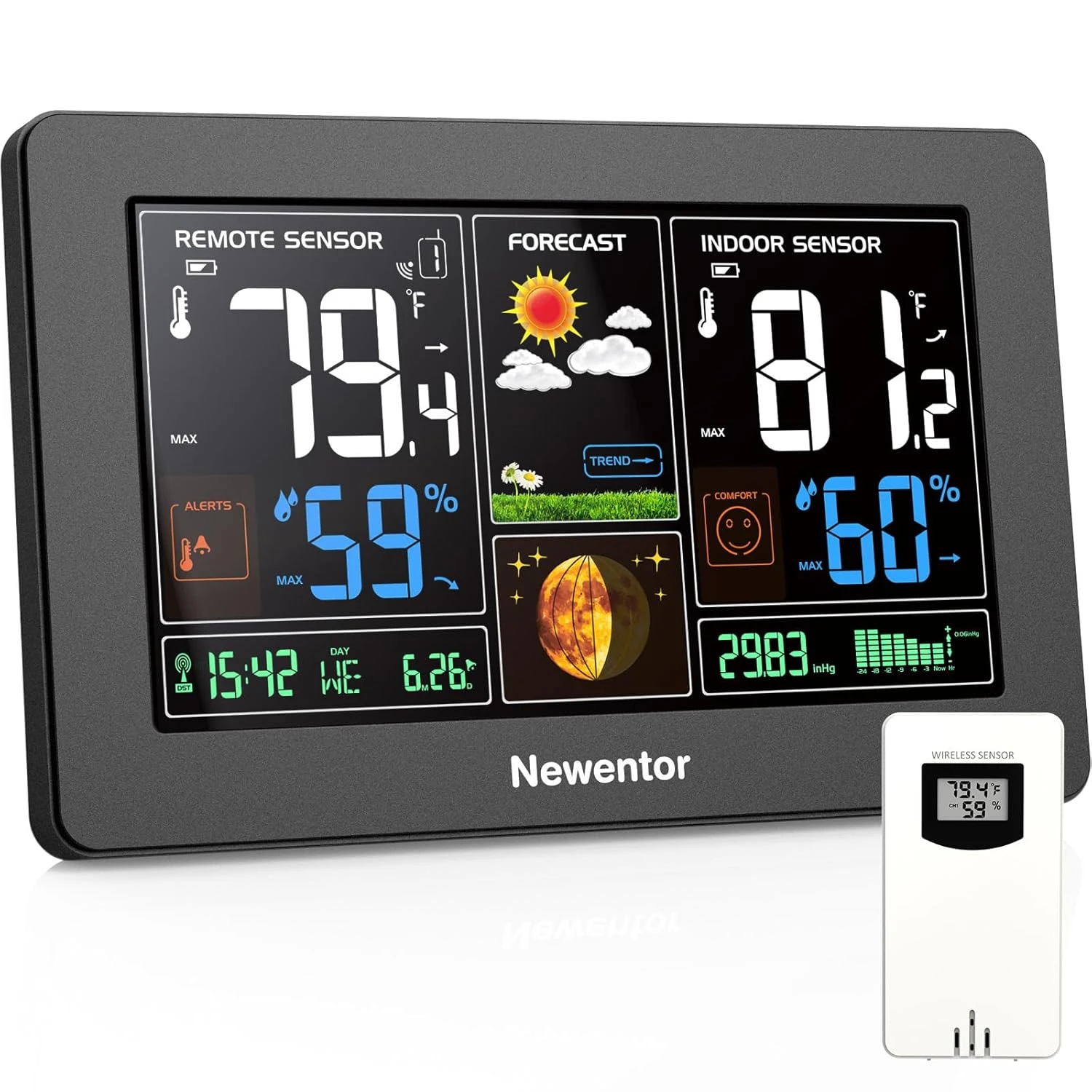 Weather Station Wireless Indoor Outdoor Thermometer